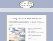 Tablet Screenshot of completecounseling.net